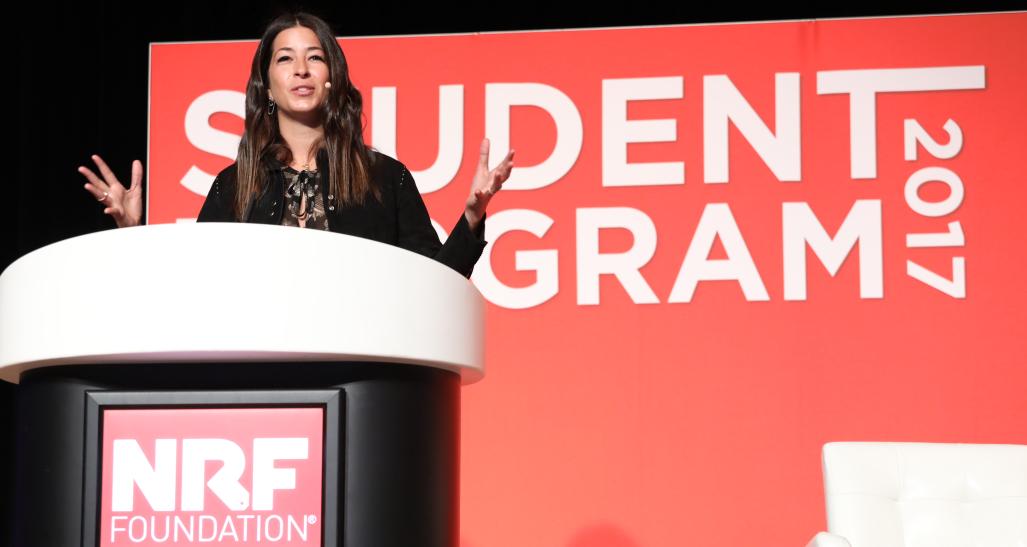 Fashion designer Rebecca Minkoff speaks at Student Program